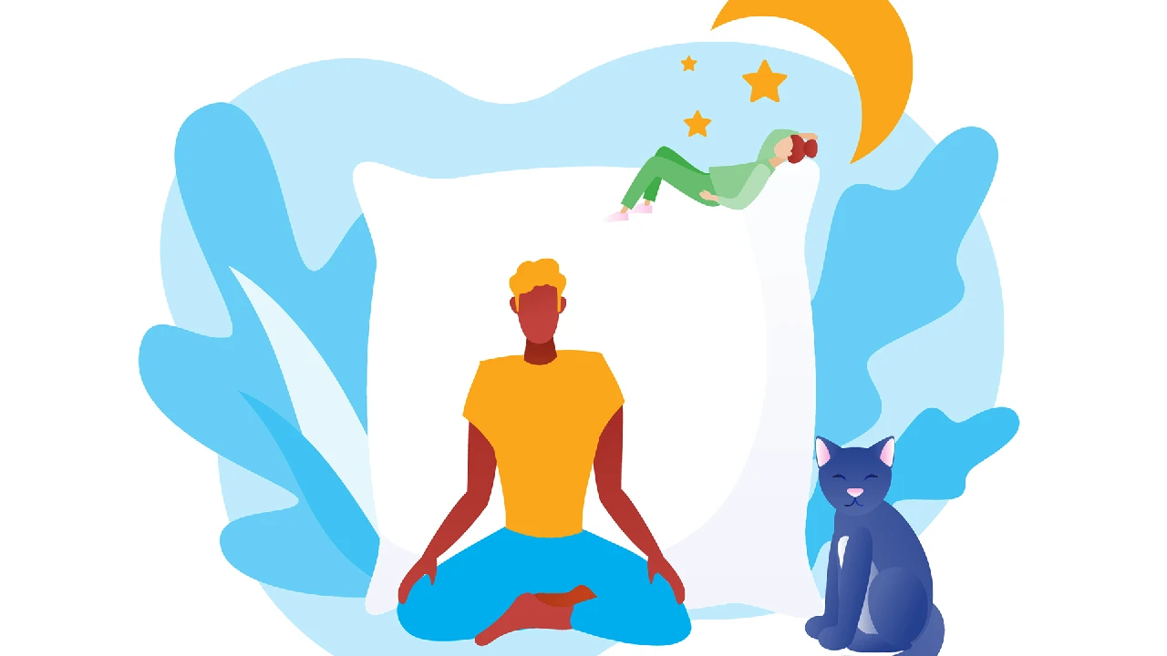 Close up on a plate of mashed potatoes, topped with baked pork chops with cream of mushroom soup, and a side of green beans.